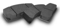 Wilwood 150-9766K Wilwood Pad Set Purple Alum Rtr 6812 DLS Floater DPS 3 Hole