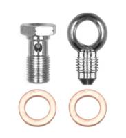 Wilwood 220-14431 Wilwood Banjo Fitting Kit -3 male to 10mm-1.00 Banjo Bolt & Crush Washers (1 qty)