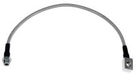 Wilwood 220-8216 Wilwood 20in OAL Flexline -3 Hose to M10 by 1.00 to 12 Deg. Banjo Bubble Flare