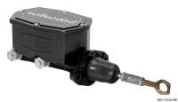 Wilwood 260-15520-BK Wilwood Compact Tandem Master Cylinder - 7/8in Bore - w/Pushrod fits Mustang (Black)