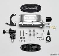 Wilwood 261-14158-P Wilwood HV Tandem M/C Kit w L/H Bracket & Prop Valve - 15/16in Bore Ball Burn.-W/Push