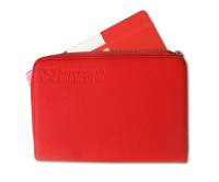 Akrapovic 800939 Akrapovic Leather Zip Notebook (M) red