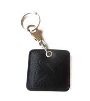 Akrapovic 800948 Akrapovic Square Leather Keychain - black