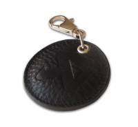 Akrapovic 800952 Akrapovic Round Leather Keychain - black
