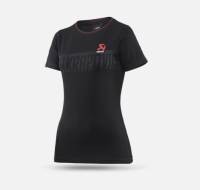 Akrapovic 802048 Akrapovic Womens Corpo T-Shirt Black - XS