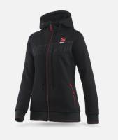 Akrapovic 802066 Akrapovic Womens Corpo Zip Hoodie Black - 2XL