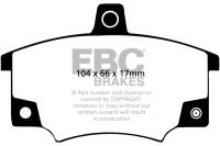 EBC Brakes DP2420/2 EBC 83 Fiat 124 Spider 2 Greenstuff Front Brake Pads