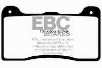 EBC Brakes DP3039C EBC Brakes Wilwood Dynalite Narrow Redstuff Ceramic Brake Pads
