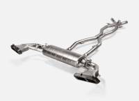 Akrapovic S-ME/TI/14H/1 Akrapovic 2020+ Mercedes-AMG GLE 63S Coupe Evolution Line w/ and w/o Hitch- Titanium - Fits 2021-2025 Mercedes-Benz GLE63 AMG S