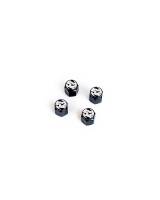 fifteen52 52-VALVE-PACK-BLACK Fifteen52 Valve Stem Cap Set - Black - 4 Pieces