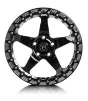 Forgestar F001B0067P50 Forgestar D5 Beadlock 15x10 / 5x114.3 BP / ET50 / 7.5in BS Gloss Black Wheel