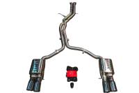 Valvetronic Designs Audi B8, B8.5 S4, S5 3.0, 4.2L Catback T304 Stainless Steel Forged Carbon 3.5" Outlet Tips AUD.B8.S4.VSES.BR.FC