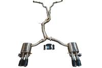 Valvetronic Designs Audi B9 S4,S5 3.0L Catback T304 Stainless Steel Brushed 3.5" Outlet Tips AUD.B9.S4.VSES.BR.BRSH