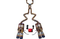 Valvetronic Designs BMW E90,E92 M3 4.0L 200 Cell Full Exhaust System Grade 5 Titanium Forged Carbon 3.5" Outlet Tips BMW.E9X.M3.VSES.2CC.TI.FC