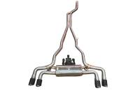 Valvetronic Designs BMW G30, 530i 2.0L Catback, Grade 5 Titanium, Carbon Fiber 4.0" Outlet Tips BMW.G30.530i.VSES.TI.RC