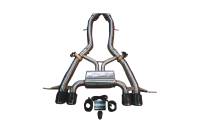 Valvetronic Designs BMW G87, M2 3.0L Axleback, T304 Stainless Steel, Forged Carbon 3.5" Outlet Tips BMW.G87.M2.AXL.BR.FC