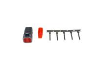 AEM 35-2624 AEM DTM Style 4-Way Receptacle Connector Kit with 5 Female Pins