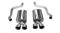 CORSA Performance 14108 Corsa 2009-2013 Chevrolet Corvette C6 6.2L V8 Polished Sport Axle-Back Exhaust