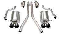 CORSA Performance 14156BLK Corsa 2004-2008 Cadillac XLR 4.6L 25in Cat-Back Dual Rear w Twin 35in Black Pro-Series Tips