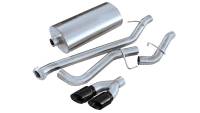 CORSA Performance 14261BLK Corsa 1999-2006 GMC Sierra Reg. Cab/Short Bed 1500 4.8L V8 Black Sport Cat-Back Exhaust