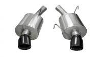 CORSA Performance 14311BLK Corsa 2005-2010 Ford Mustang Shelby GT500 5.4L V8 Black Sport Axle-Back Exhaust