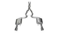 CORSA Performance - CORSA Performance 14328 Corsa 2015-2017 Ford Mustang GT 5.0 3in Cat Back Exhaust Polish Dual 4.5in Tip (Xtreme) - Image 3