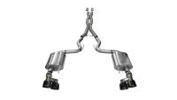 CORSA Performance 14337BLK Corsa 2015-2017 Ford Mustang GT 5.0 3in Cat Back Exhaust Black Quad Tips (Sport)