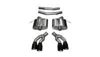 CORSA Performance 14357BLK Corsa 2016-2019 Cadillac CTS V 6.2L V8 2.75in Black Sport Axle-Back Exhaust