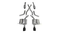 CORSA Performance 14459BLK Corsa 2011-2024 Dodge Durango 5.7L V8 Black Sport Dual Rear Cat-Back Exhaust
