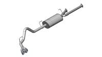 CORSA Performance 14577 Corsa 2007-2008 Toyota Tundra Double Cab/Crew Max 5.7L V8 Polished Sport Cat-Back Exhaust
