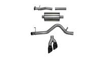 CORSA Performance 14745BLK Corsa 2017-22 Chevrolet Colorado 3.7L Extended Cab Sport Cat-Back System Single Rear Exit Black Tips