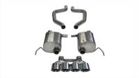 CORSA Performance - CORSA Performance 14766 Corsa 17-19 Chevy Corvette Z06 (Grand Sport Only) 3in Axle Back Xtreme Exhaust Pol Quad 4.5in Tip - Image 4