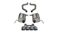 CORSA Performance - CORSA Performance 14768 Corsa 2017-2019 Corvette Z06 2.75in Axle Back Exhaust Polished Dual Rear Exit Quad 4.5in Tip (Sport) - Image 3
