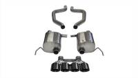 CORSA Performance - CORSA Performance 14768BLK Corsa 17-19 Chevy Corvette Z06 2.75in Axle Back Exhaust Black Dual Rear Exit Quad 4.5in Tip (Sport) - Image 2