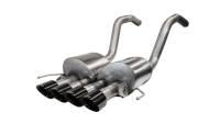 CORSA Performance 14777BLK Corsa 2015-2019 Chevrolet Corvette C7 Z06 6.2L 2.75in Xtreme Axle-Back w/ Dual NPP & Quad Black Tips