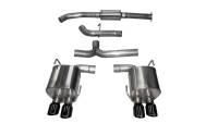 CORSA Performance 14857BLK Corsa 2015-2021 Subaru WRX Cat Back Exhaust Black Quad 3.5in Tips *Sport*