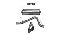 CORSA Performance 14859BLK Corsa 2015-2020 Chevy Tahoe/GMC Yukon Cat-Back Exhaust Sport 3in Single Side Twin Black 4in Tips