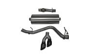 CORSA Performance 14871BLK Corsa 14-19 GMC Sierra/Chevy Silv 1500 Reg. Cab/Std. Bed 5.3L V8 Black Sport Single Side CB Exhaust
