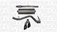 CORSA Performance - CORSA Performance 14873BLK Corsa 14-19 GMC Sierra/Chevy Silv 1500 Crew Cab/Short Bed 5.3L V8 Black Sport Single Side CB Exhaust - Image 2