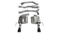 CORSA Performance 14888BLK Corsa 2013-2019 Cadillac ATS Sedan 2.0L A/T Black Sport Dual Rear Cat-Back Exhaust