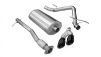CORSA Performance 14904BLK Corsa 2009-2009 Chevrolet Silverado Crew Cab/Short Bed 1500 4.8L V8 Black Sport Cat-Back Exhaust