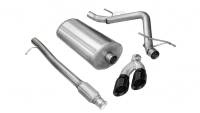 CORSA Performance 14925BLK Corsa 2010-2013 Chevrolet Silverado Crew Cab/Short Bed 1500 4.8L V8 Black Sport Cat-Back Exhaust