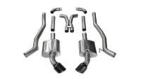 CORSA Performance 14968BLK Corsa 2011-2015 Chevrolet Camaro SS 6.2L V8 Manual Black Xtreme 3in Cat-Back
