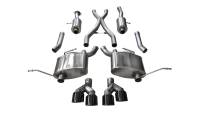 CORSA Performance 14984BLK Corsa 2014-2021 Jeep Grand Cherokee 3.6L V6 Black Sport Cat-Back Exhaust