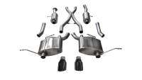 CORSA Performance 14991BLK Corsa 2011-2021 Jeep Grand Cherokee Black 2.5in Dual Rear Exit Cat-Back Exhaust