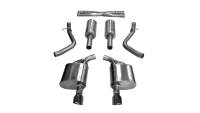 CORSA Performance 21004BLK Corsa 2017-2020 Dodge Charger 5.7L V8 Xtreme Cat-Back Dual Rear Exit w/4.5in Black Tips