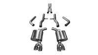 CORSA Performance 21006 Corsa 2017-2023 Dodge Challenger 5.7L V8 Xtreme Cat-Back Dual Rear Exit w/3.5in Polished Tips