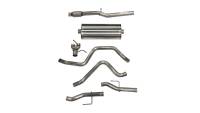 CORSA Performance 21028 Corsa 2019-2025 Chevy Silverado 5.3L Crew Cab 3in Cat-Back Dual Rear Exit w/ Polished Tip