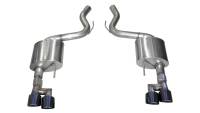 CORSA Performance 21039BLK Corsa 18-23 Ford Mustang 5.0L V8 3in Sport Axle-Back Dual Rear Exit w/ 4in Black PVD Pro-Series Tips