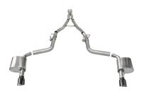 CORSA Performance 21072BLK Corsa 2015-2023 Charger SRT/Hellcat/Redeye 2.75in Valved Catback DRE w/ Single 4.5in Blk PVD Tips